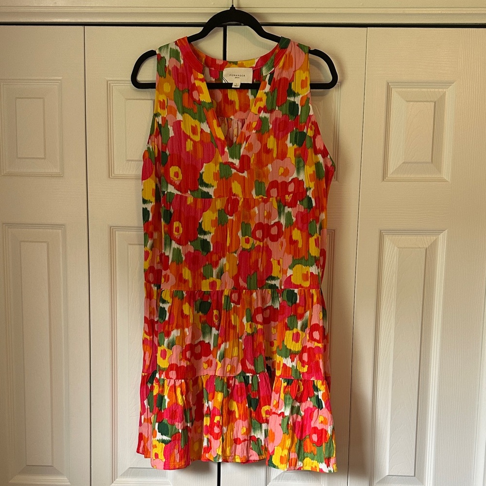 Pomander Place Colorful Floral Mini Dress